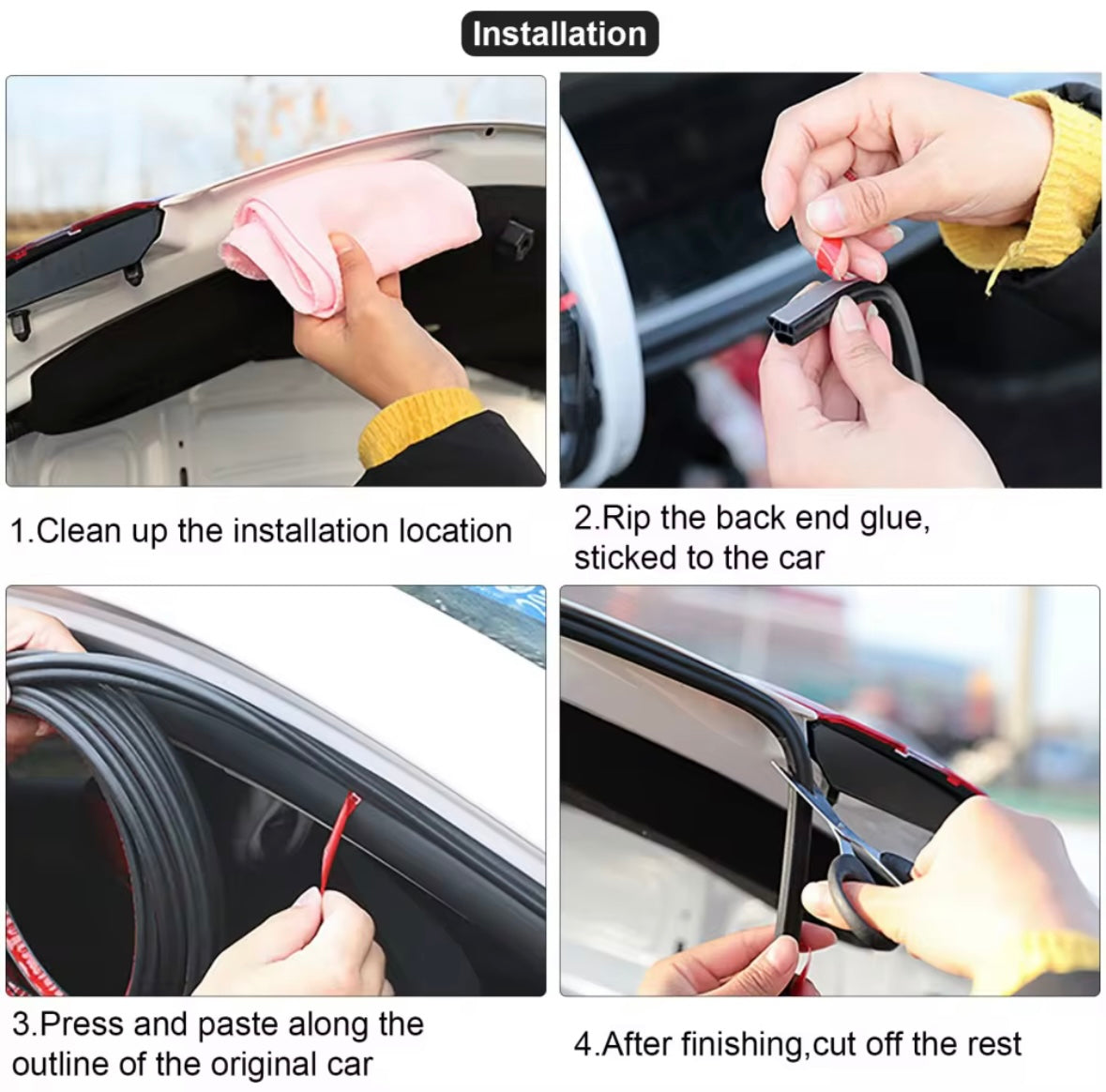 Bande d’étanchéité de voiture auto-adhésif 5m