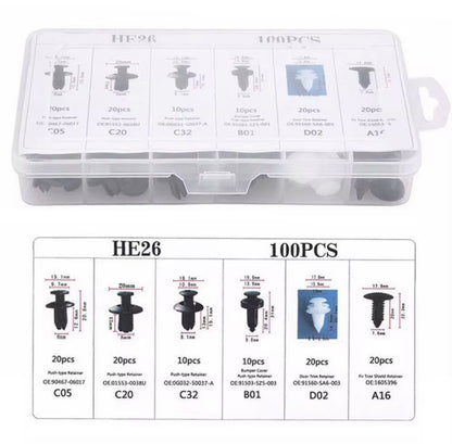 Kit de Fixation automatique 100 pcs