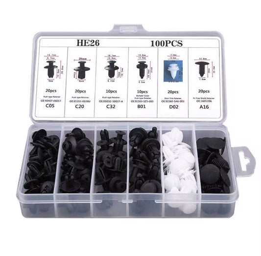 Kit de Fixation automatique 100 pcs